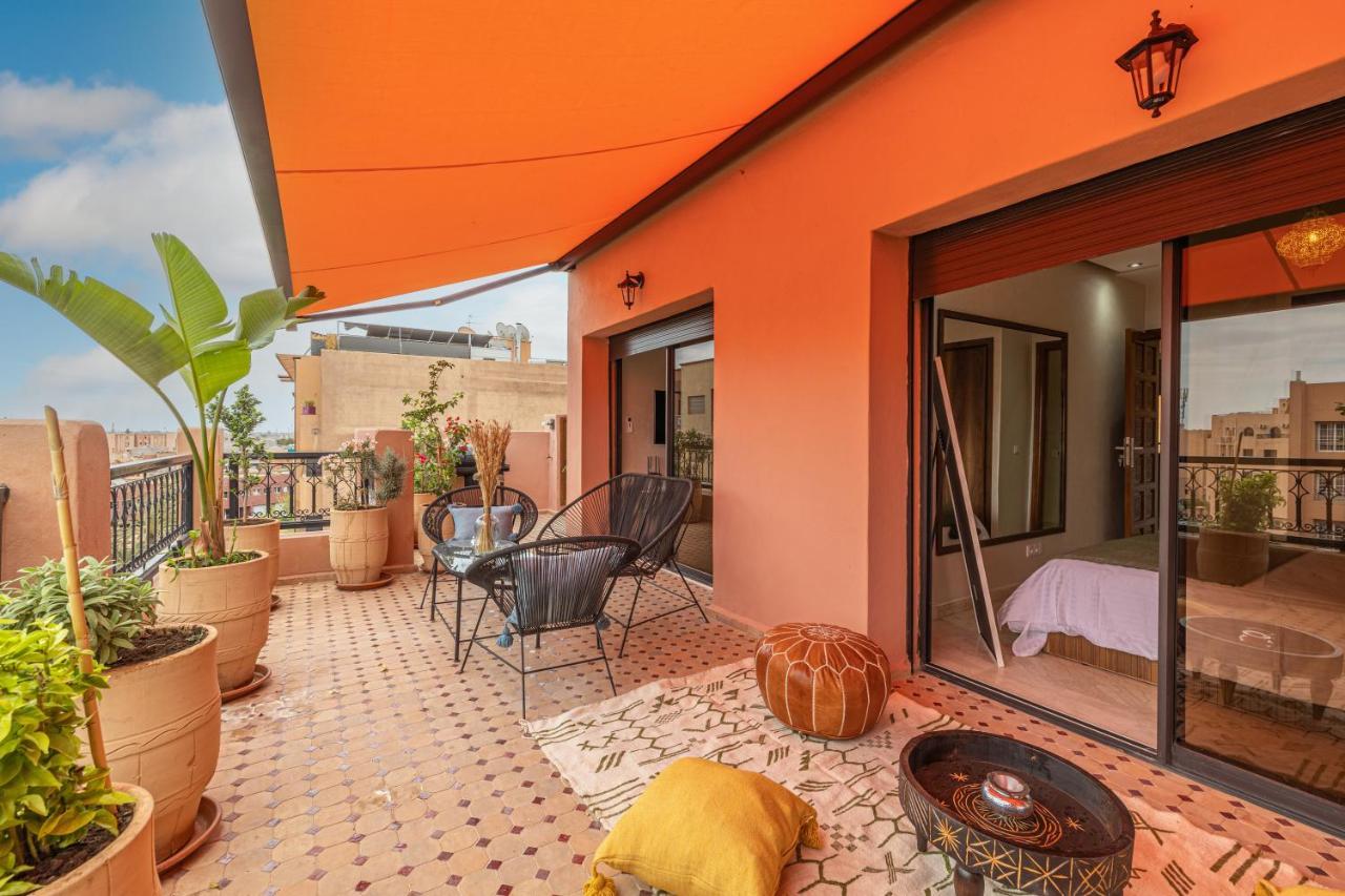 L'Atlas - Appartement Authentique A Gueliz Marakeş Oda fotoğraf